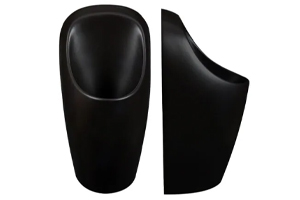 Vedetön Urimat Ceramic Compact -pisuaari, keraaminen, mattamusta